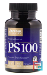 PS 100, Phosphatidylserine, Jarrow Formulas, 100 mg, 60 Capsules