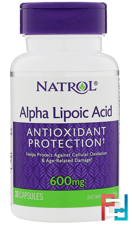 Alpha Lipoic Acid, Natrol, 600 mg, 30 Capsules