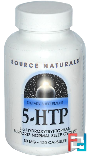 5-HTP, Source Naturals, 50 mg, 120 Capsules