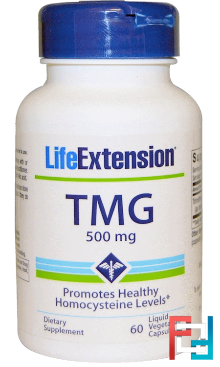 TMG, 500 mg, Life Extension, 60 Liquid Veggie Caps