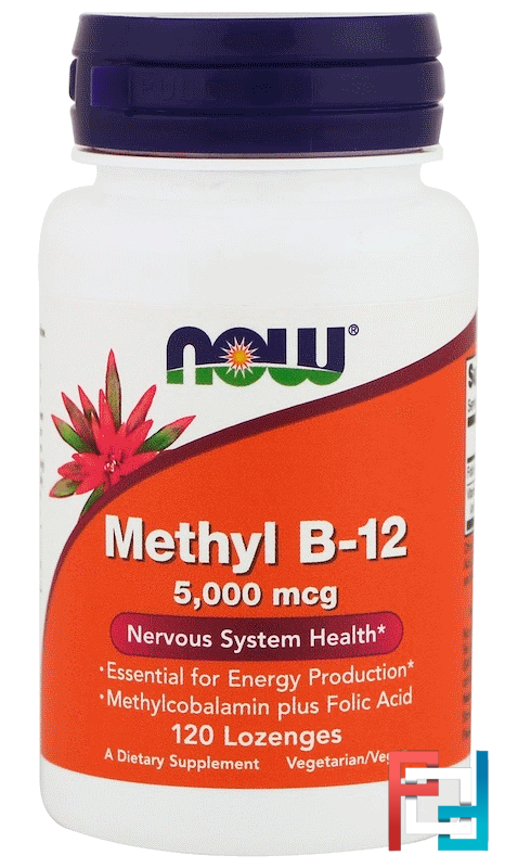 Methyl B-12, 5000 mcg, Now Foods, 120 Lozenges