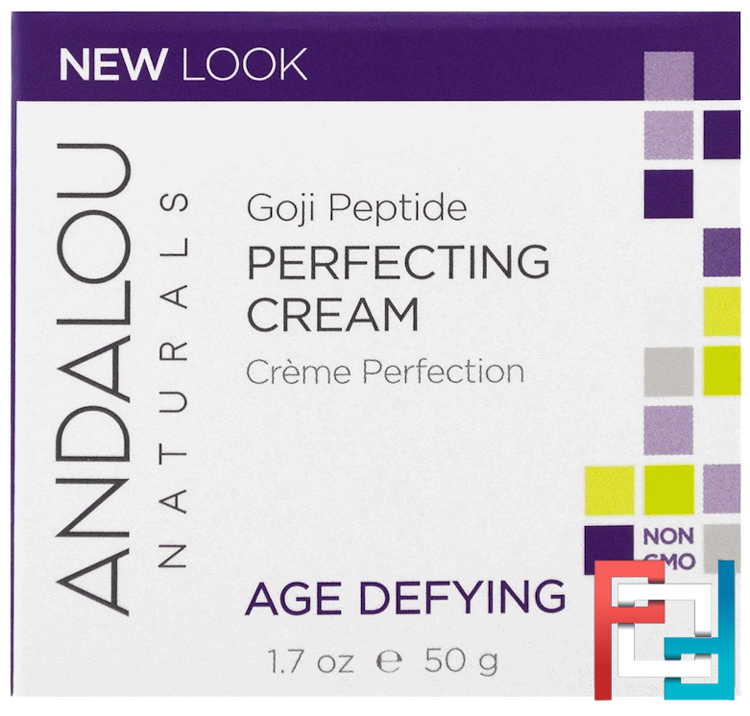 Perfecting Cream, Goji Peptide, Age Defying, Andalou Naturals, 1.7 fl oz, 50 ml