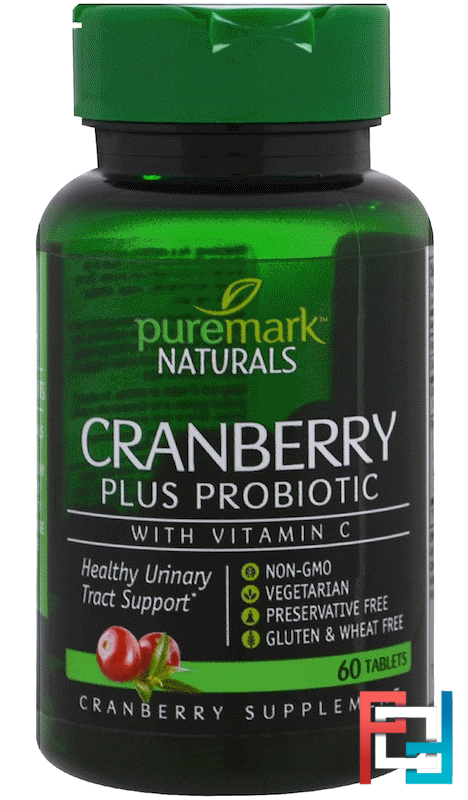 Cranberry Plus Probiotic, PureMark Naturals, 60 Tablets