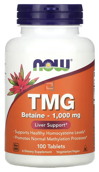 TMG, Now Foods, 1000 mg, 100 Tablets