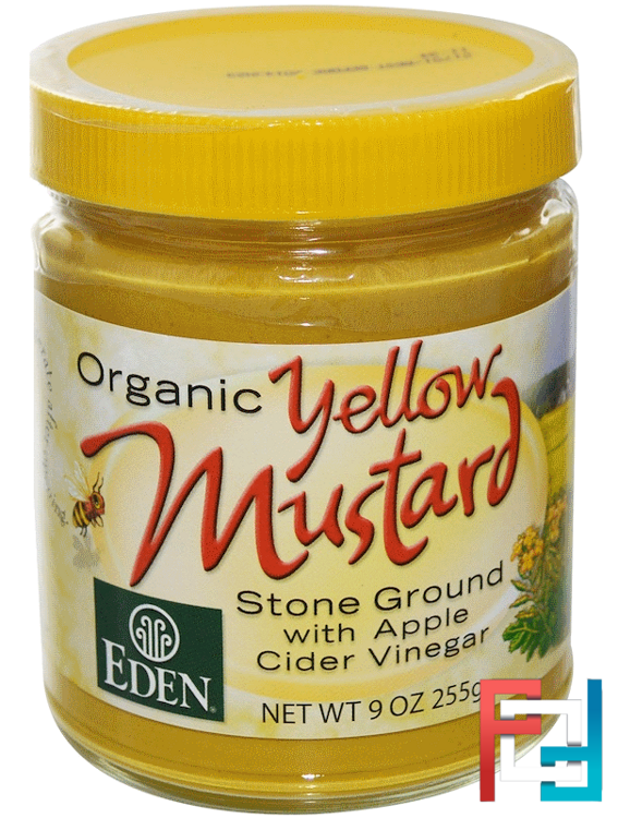 Organic Yellow Mustard, Eden Foods, 9 oz (255 g)