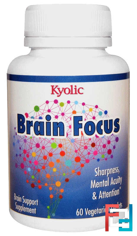 Brain Focus, Wakunaga - Kyolic, 60 Veggie Caplets Brain Focus, Wakunaga - Kyolic, 60 Veggie Caplets