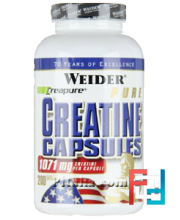 Pure Creatine Capsules, Weider, 200 capsules