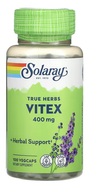 Витекс священный, Vitex, Solaray, 400 mg, 100 VegCaps