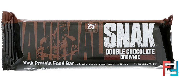 Animal Snak Bar, Universal Nutrition, Double Chocolate Brownie, 1 bar * 94.6 g