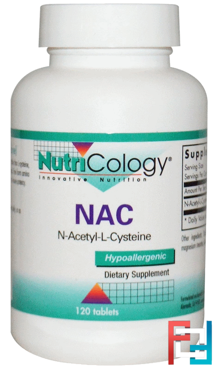 NAC, N-Acetyl-L-Cysteine, Nutricology, 120 Tablets