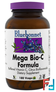 Mega Bio-C Formula, Bluebonnet Nutrition, 180 Vcaps