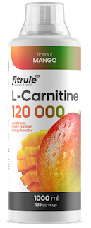 Жидкий л-карнитин концентрат 120000, L-carnitine concentrate, Fitrule, 120 000 mg, 1000 ml