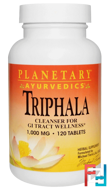 Triphala, Planetary Herbals, Ayurvedics, 1.000 mg, 120 Tablets