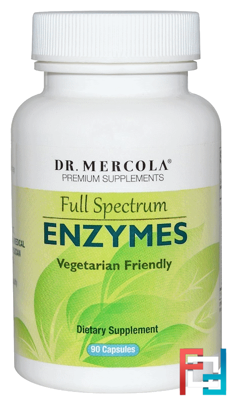 Enzymes, Full Spectrum, Dr. Mercola, 90 Capsules