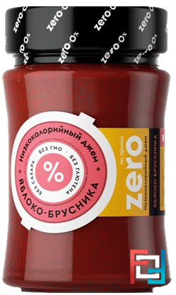 Джем, Mr.DjemiusZERO, Яблоко-Брусника, 250 ml