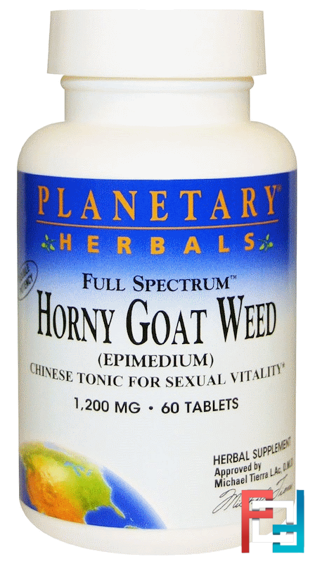 Horny Goat Weed, Full Spectrum, 1,200 mg, Planetary Herbals, 60 Tablets