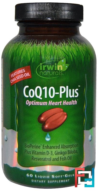 CoQ10-Plus, Irwin Naturals, 60 Liquid Soft-Gels