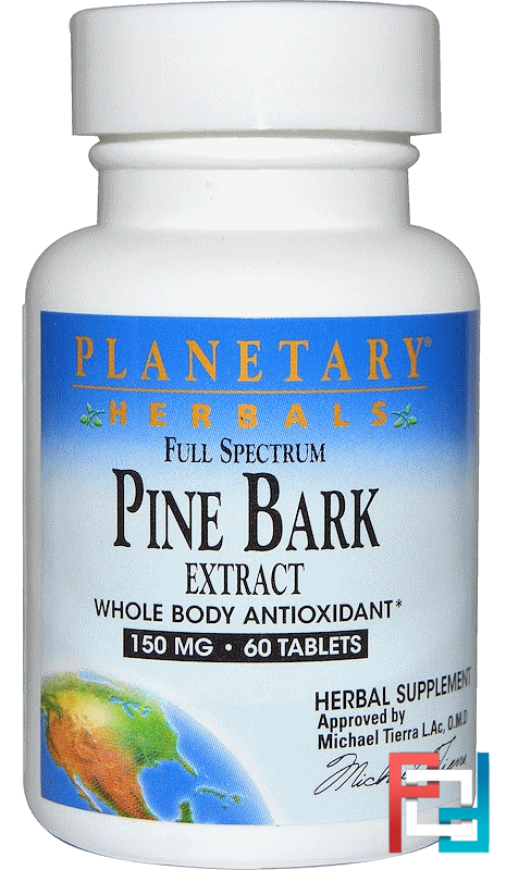 Full Spectrum, Pine Bark Extract, 150 mg, Planetary Herbals, 60 Tablets