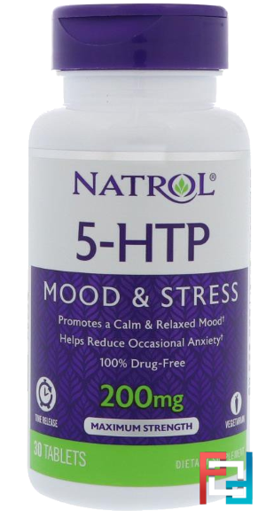 5-HTP TR, Time Release, Natrol, 200 mg, 30 Tablets