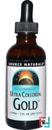 Ultra Colloidal Gold, 10 PPM, Source Naturals, 2 fl oz (59.14 ml)