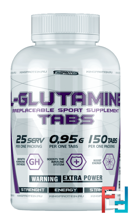 L-Glutamine Tabs, King Protein, 150 tablets