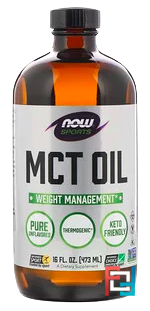 MCT Oil, Vanilla Hazelnut, Sports, Now Foods, 16 fl oz, 473 ml