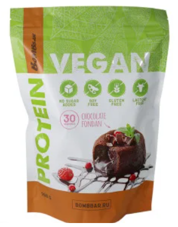 Веганский протеин (белок), Vegan Protein, Bombbar,  900 g