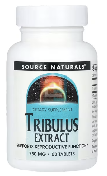 Трибулус (якорцы стелющиеся), Tribulus Extract, Source Naturals, 750 mg, 60 tablets