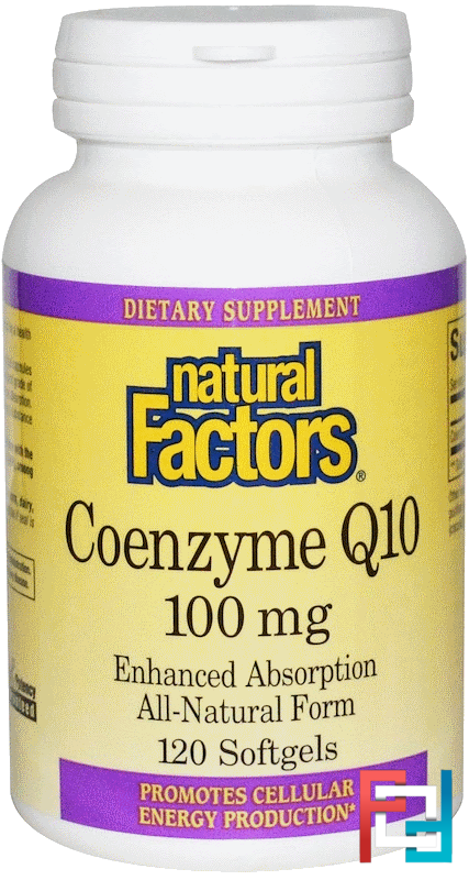 Coenzyme Q10, Natural Factors, 100 mg, 120 Softgels