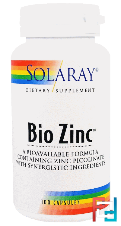 Bio Zinc, Solaray, 15 mg, 100 Capsules