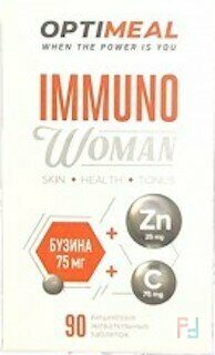 Жевательные таблетки "Бузина IMMUNO WOMAN", OptiMeal, 90 tabl