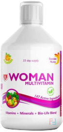 Woman Multivitamin, Vitamins+Amino Complex, SWEDISH NUTRA, 500 ml