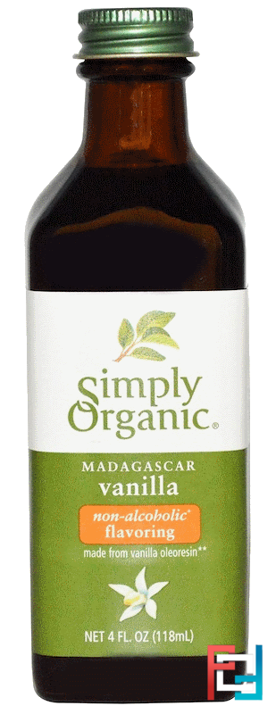 Madagascar Vanilla, Non-Alcoholic Flavoring, Farm Grown, Simply Organic, 4 fl oz, 118 ml