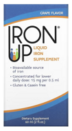 Iron Up, Liquid Iron Supplement, Grape Flavor, 2 fl oz, A.C. Grace Company, 60 ml