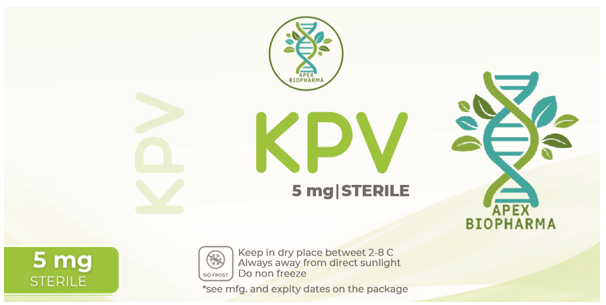 Пептид для инъекций Лизин-Пролин-Валин (КПВ/ЛПВ),  Lysine-Proline-Valine (KPV), Apex Bio, 5 mg