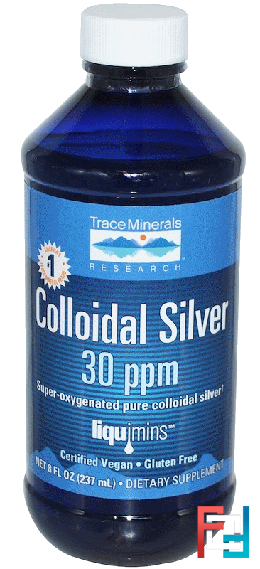 Colloidal Silver, 30 ppm, Trace Minerals Research, 8 fl oz (237 ml)