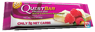 Quest Nutrition, QuestBar, Protein Bar, White Chocolate Raspberry, 12 Bars, 2.1 oz (60 g) Each