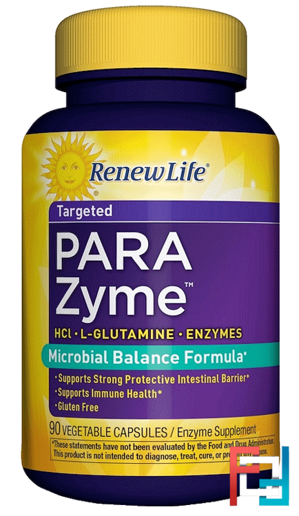 Targeted, ParaZyme, Renew Life, 90 Vegetable Capsules