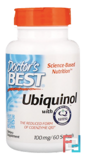 Ubiquinol with Kaneka, Doctor's Best, 100 mg, 60 Softgels