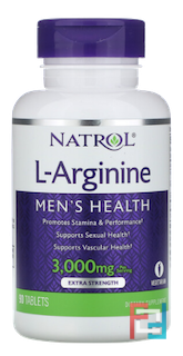 L-Arginine, Natrol, 3000 mg, 90 Tablets