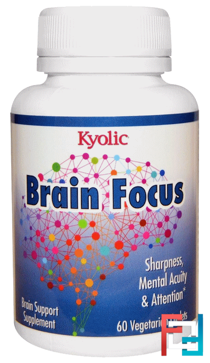 Brain Focus, Wakunaga - Kyolic, 60 Veggie Caplets