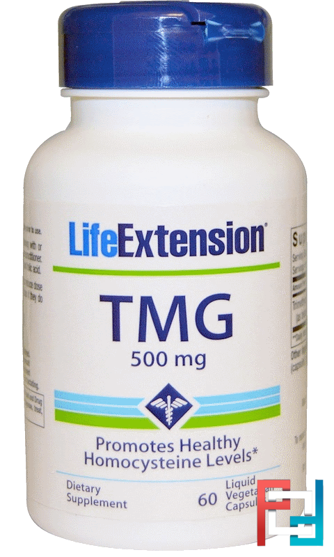 TMG, 500 mg, Life Extension, 60 Liquid Veggie Caps