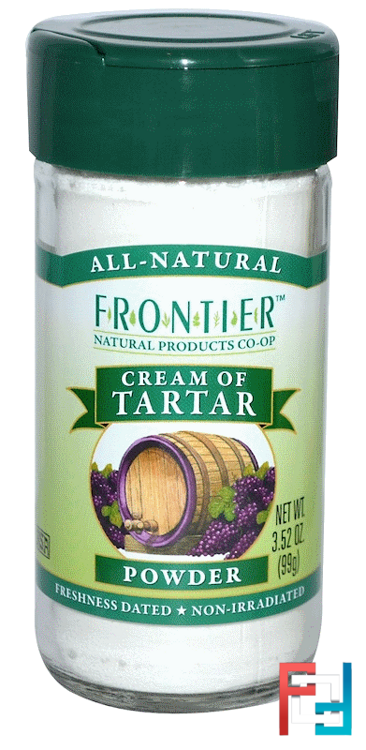 Cream of Tartar, Powder, Frontier Natural Products, 3.52 oz, 99 g