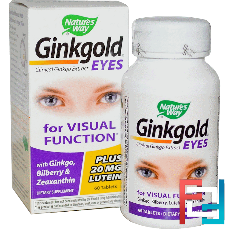 Ginkgold Eyes, Nature's Way, 60 Tablets