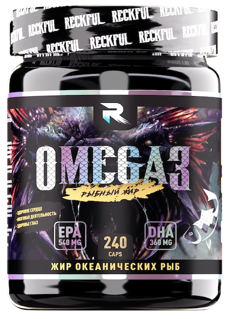 Омега-3, Omega-3 (35%) RECKFUL, 240 caps