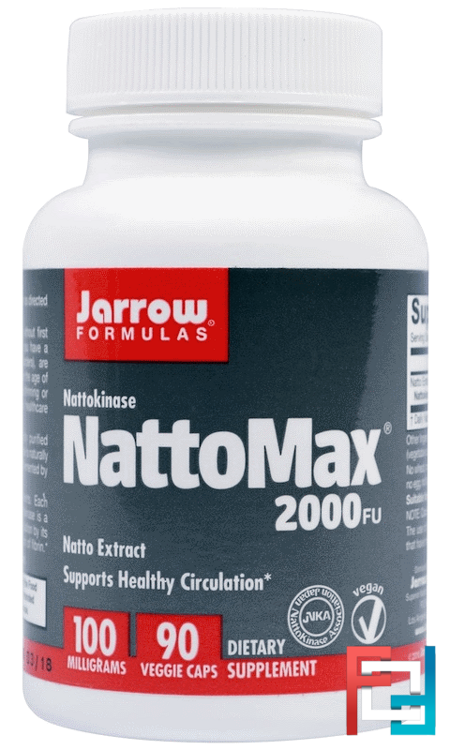 NattoMax 2000 FU, Jarrow Formulas, 100 mg, 90 Veggie Caps