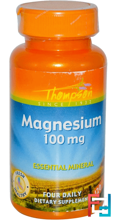 Magnesium, Thompson, 100 mg, 120 Tablets