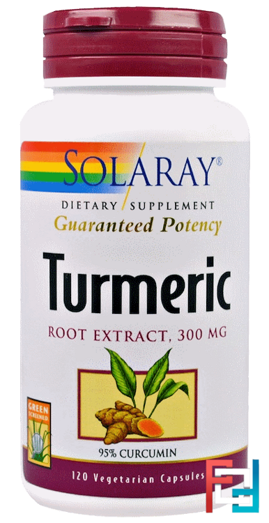 Turmeric Root Extract, Solaray, 300 mg, 120 Vegetarian Capsules