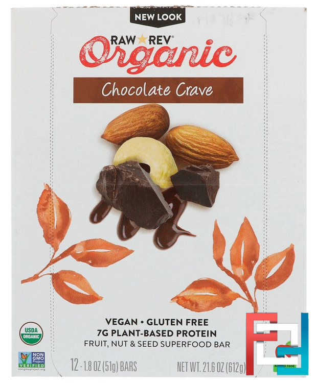 Organic, Chocolate Crave, Raw Revolution, 12 Bars, 1.8 oz (51 g) Each