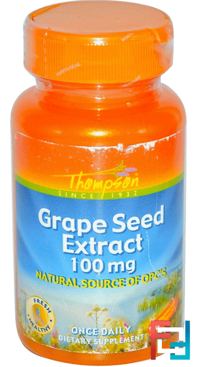 Grape Seed Extract, Thompson, 100 mg, 30 Veggie Caps